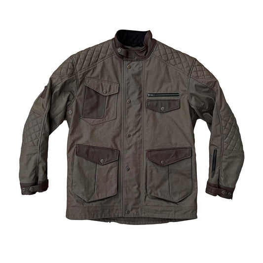 Age Of Glory Mission Waxed Cotton Jacket - Brown