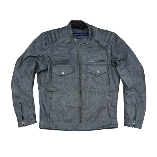 Age Of Glory Worker Wax Jacket - Raw Denim