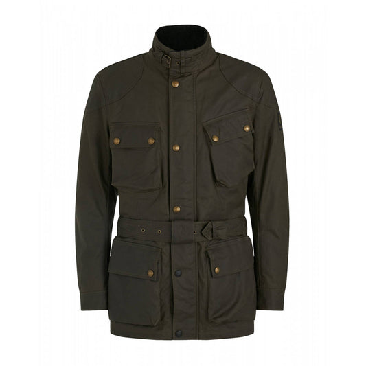 Belstaff Trialmaster Pro Waxed Cotton Jacket - Olive Green