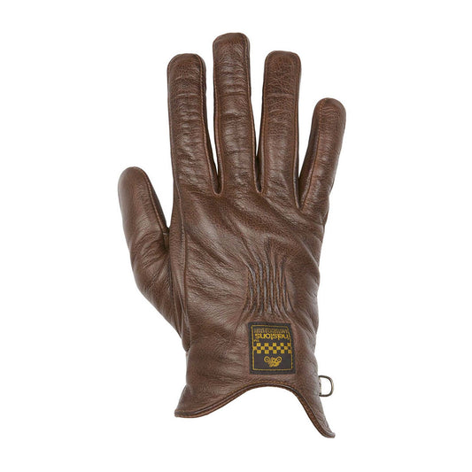 Helstons Condor Leather Gloves - Camel / Black