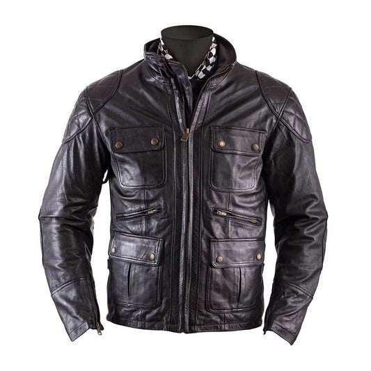 Helstons Hunt Leather Jacket - Brown