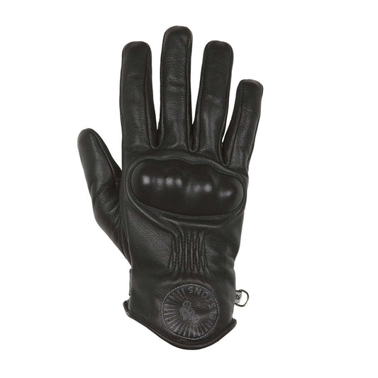 Helstons Sun Leather Gloves - Black