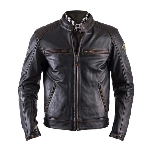 Helstons Track Leather Jacket - Brown