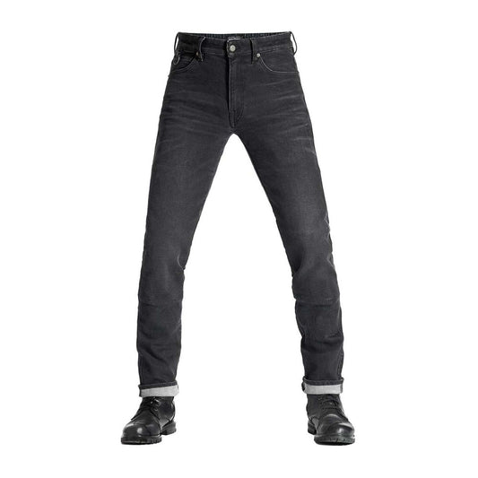 Pando Moto Robby Arm 01 Slim Fit Jeans - Black