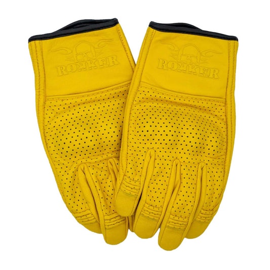 Rokker Tucson Perforated Gloves - Yellow