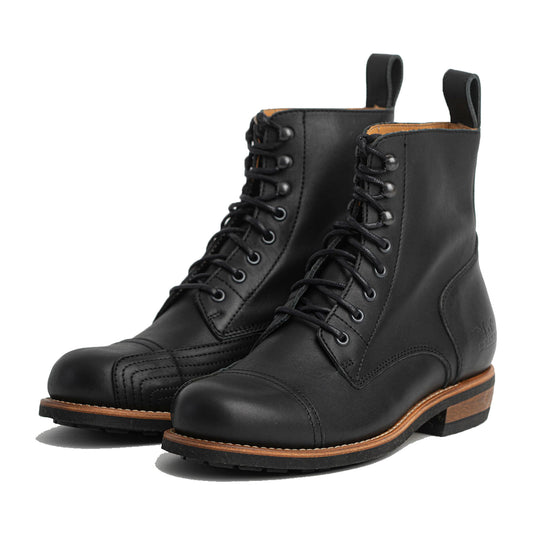 Rokker Urban Rebel Leather Boots - Black