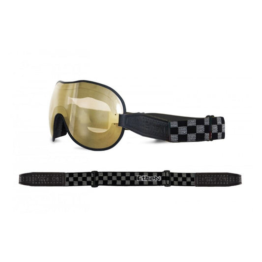 Ethen Cafe Racer Goggles - Black / Grey Checker